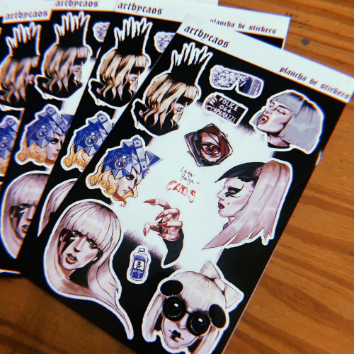 GAGA x CAOS plancha de stickers