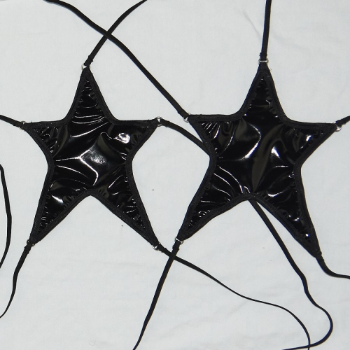 Corpiño estrella de vinilo