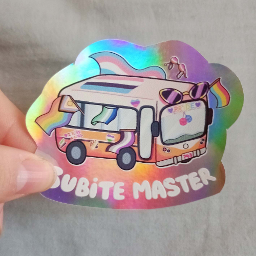 Sticker vinilo holografico