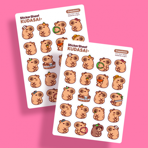Sticker Sheet - Capybara