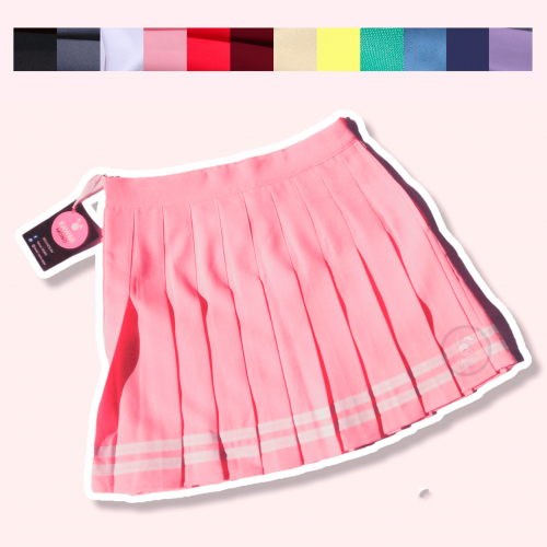 Tennis Skirt con franjas