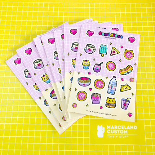 Comiditas - plancha de stickers