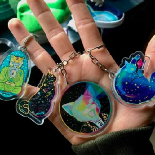 Astral Beings llaveros Acrilicos