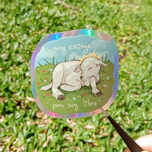 Sticker de vinilo - Soy Cringe, pero soy libre