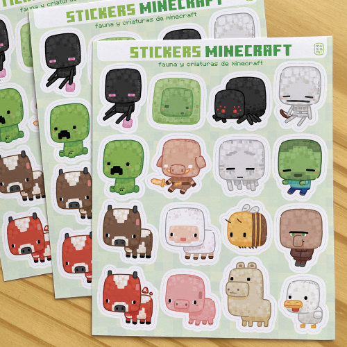 Stickers Plancha Minecraft
