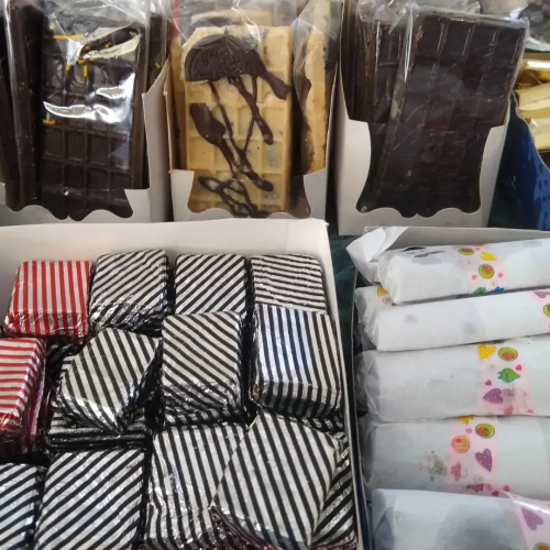 Marroc y chocolates en barra rellenos