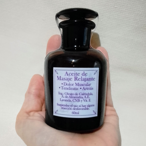 Aceite para masajes (uso corporal)