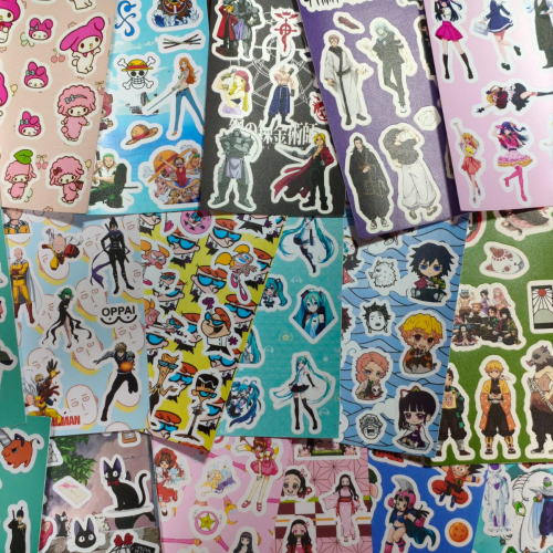 Planchitas de sticker UV